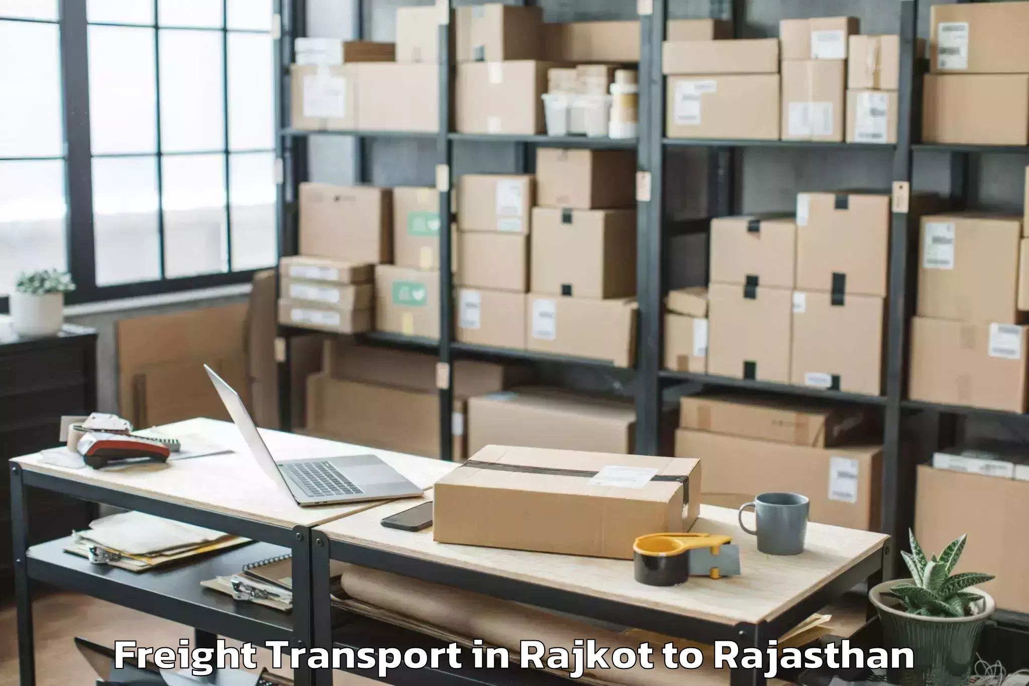 Book Rajkot to Pipar Freight Transport Online